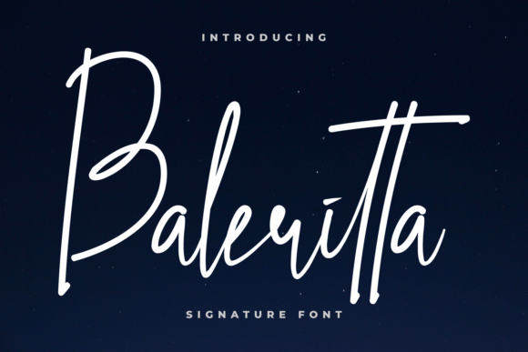 Baleritta: A Timeless Script Font for Handmade Creators