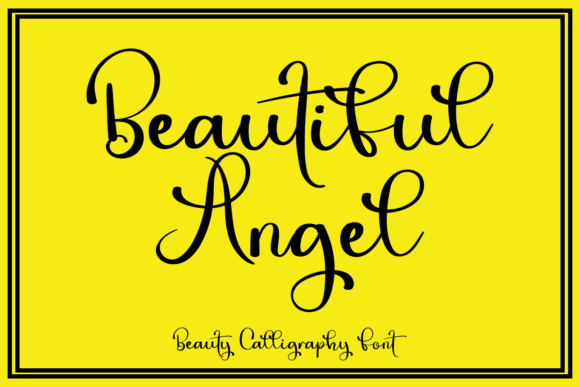 Beautiful Angel: A Script Handwritten Font That Elevates Brand Identity
