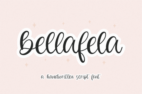 Bellafela: A Script Handwritten Font for Creative Product Design