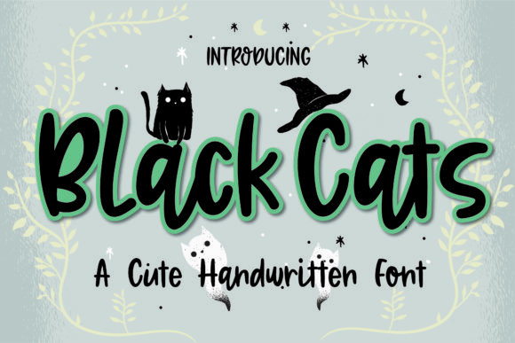 BlackCats: A Script Handwritten Font for Creative Web Design