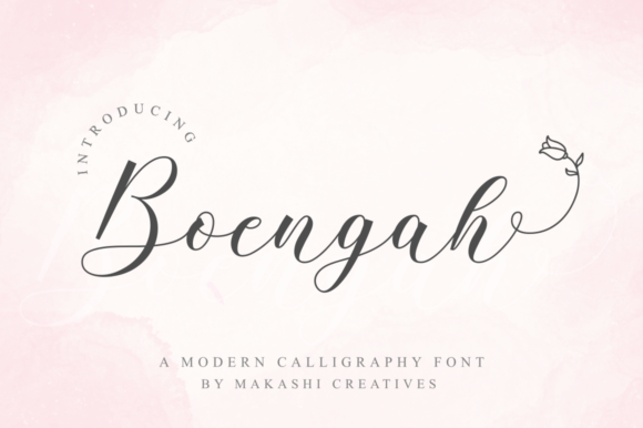 Boengah: A Script Handwritten Font for Creative Branding