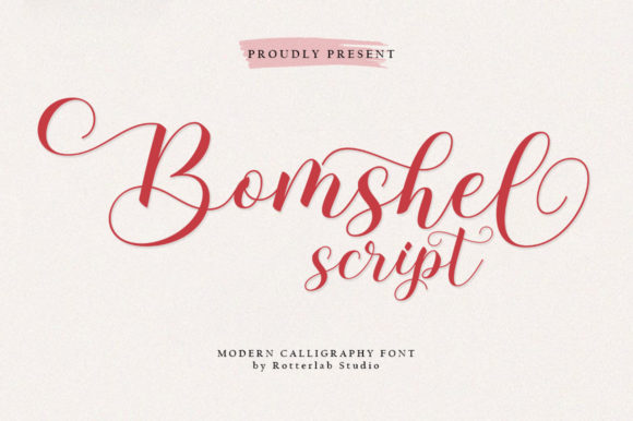 Bomshel: A Romantic Script Font for Web Designers