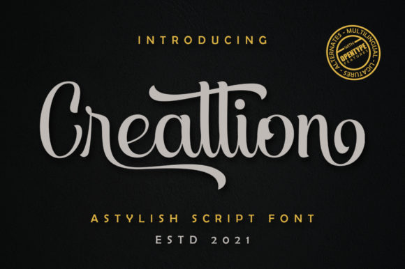 Creattion: A Script Handwritten Font for Editorial Elegance