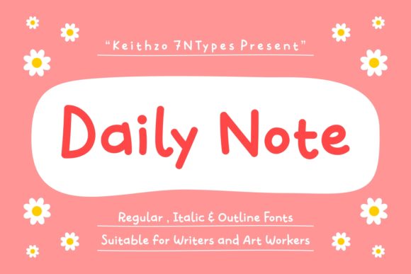Daily Note: The Friendly Handwritten Font That Elevates Your Brand