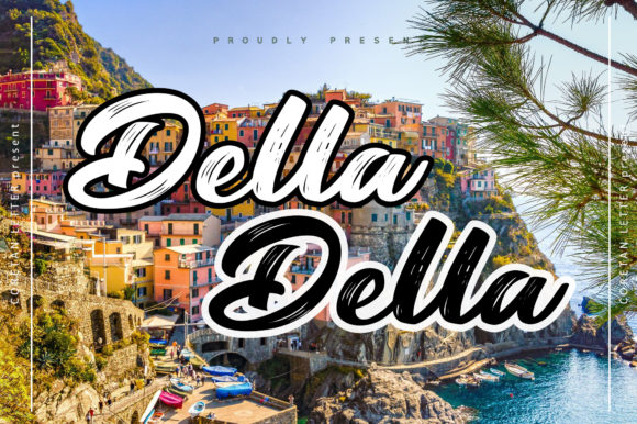 Della Della: A Script Handwritten Font for Creative Product Design