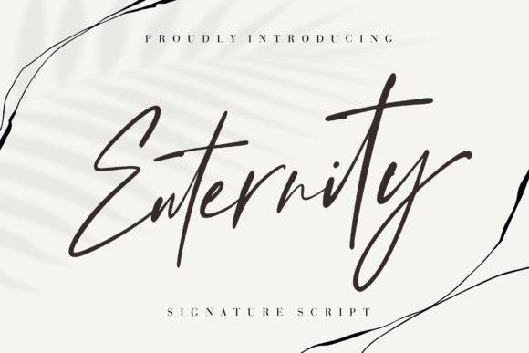 Enternity: A Script Font for Elegant Editorial Design