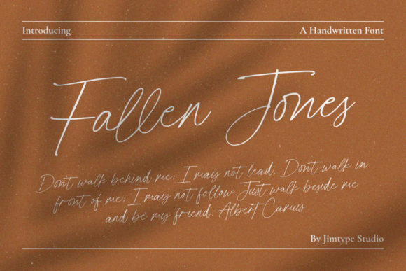 Fallen Jones: A Font for Elegant Storytelling