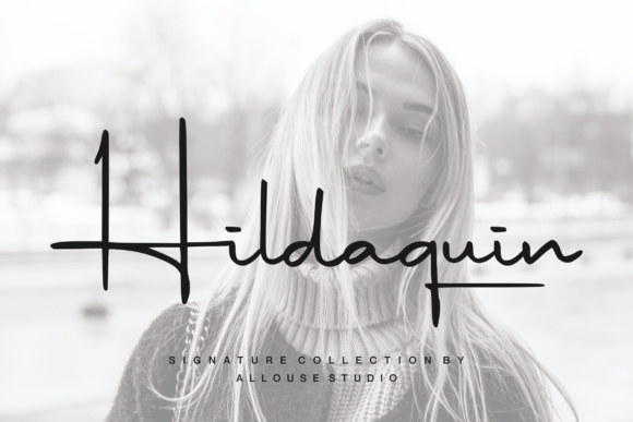 Hildaquin: A Script Handwritten Font That Elevates Your Creative Projects