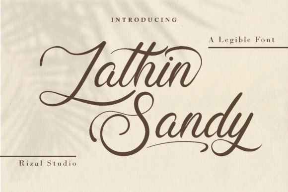 Lathin Sandy: A Script Handwritten Font for Editorial Elegance