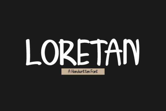 Loretan: A Script Handwritten Font for Creative Editorial Design
