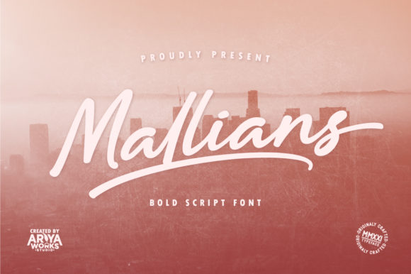 Mallians: A Script Handwritten Font for Creative Crafters and Designers