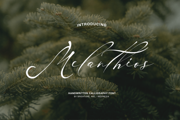 Melanthios: A Script Handwritten Font for Branding and Social Media Campaigns