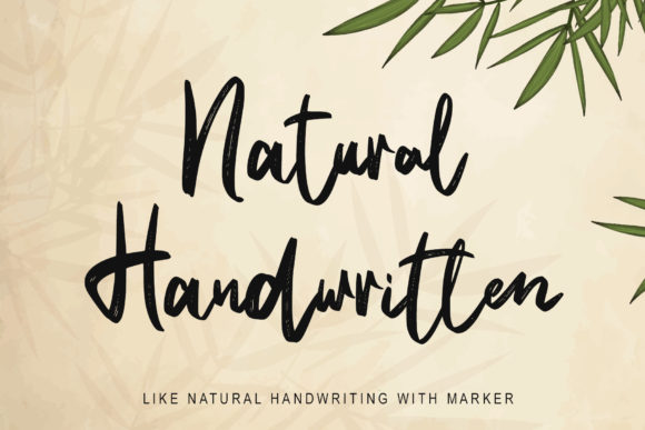 Natural Handwritten for Campaign Design and Brand Identity