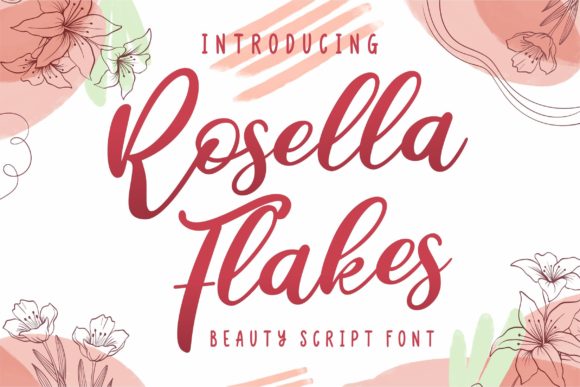Rosella Flakes: A Font That Elevates Your Brand’s Visual Story