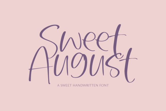 Sweet August: A Script Handwritten Font for Creative Campaigns