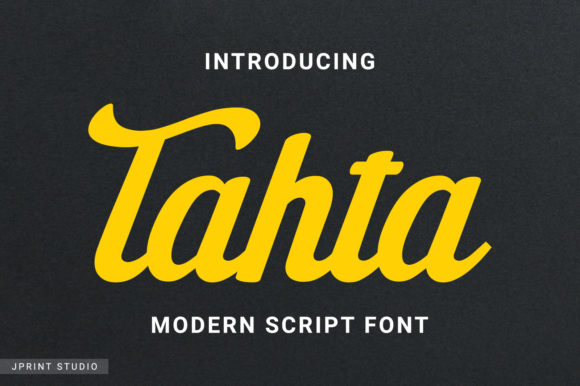 Tahta: A Vintage-Styled Script Font for Editorial Design