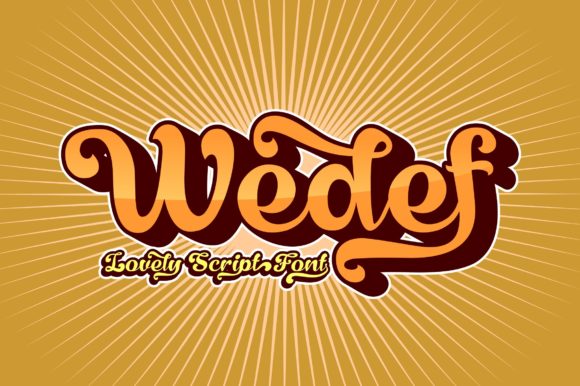 Wedef: A Bold Script Font for Editorial Design